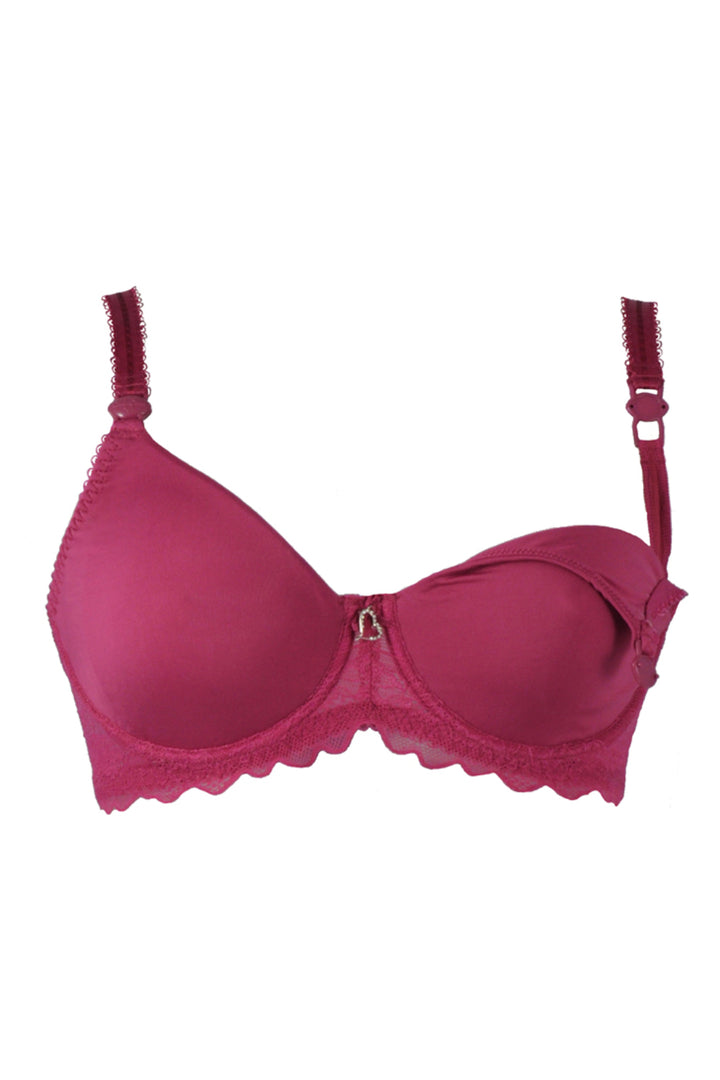 Deep Red Maternity Bra